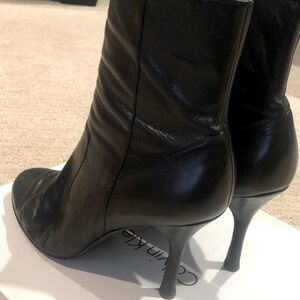 Calvin Klein black leather Karlia bootie size 9